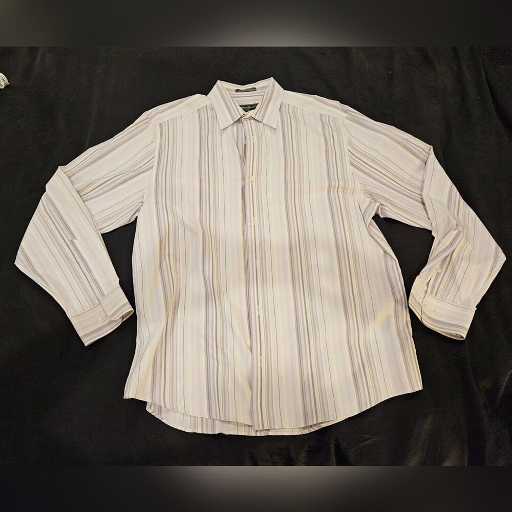 Eddie Bauer Striped Button Down Long Sleeve Shirt